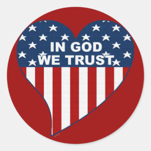 In God We Trust Classic Round Sticker