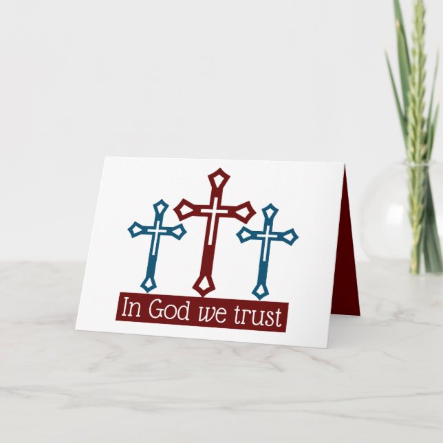 In God We Trust, Crucifix Card (Front)