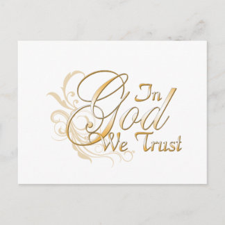 In God We Trust Postcard