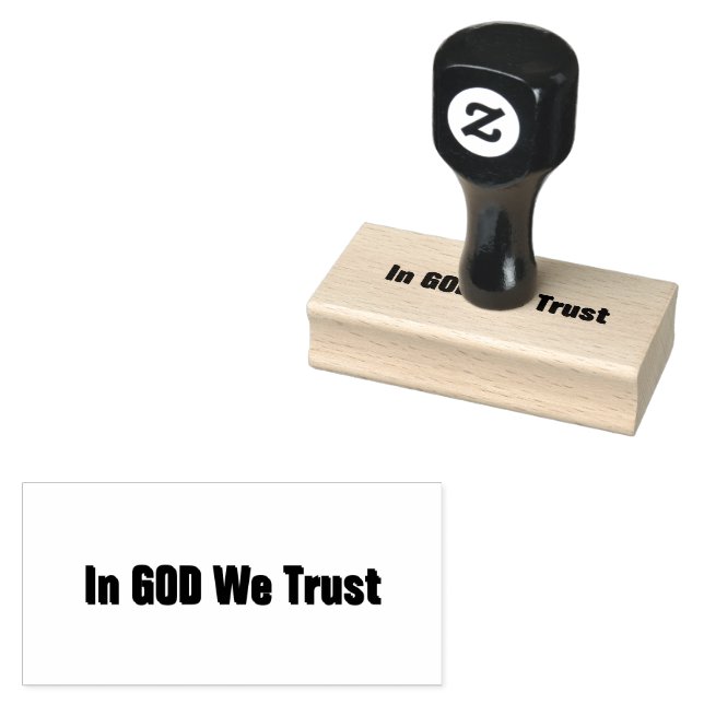 In GOD We Trust Rubber Stamp (Stamped)