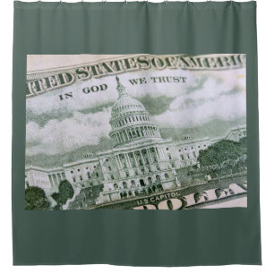 IN GOD WE TRUST SHOWER CURTAIN