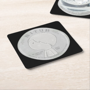 In God We Trust Square Paper Coaster