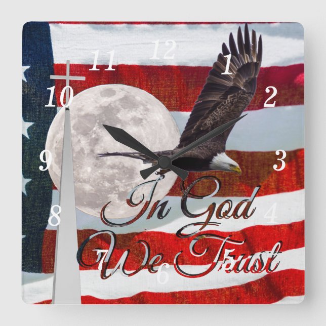 In God We Trust Wall Clock (Front)