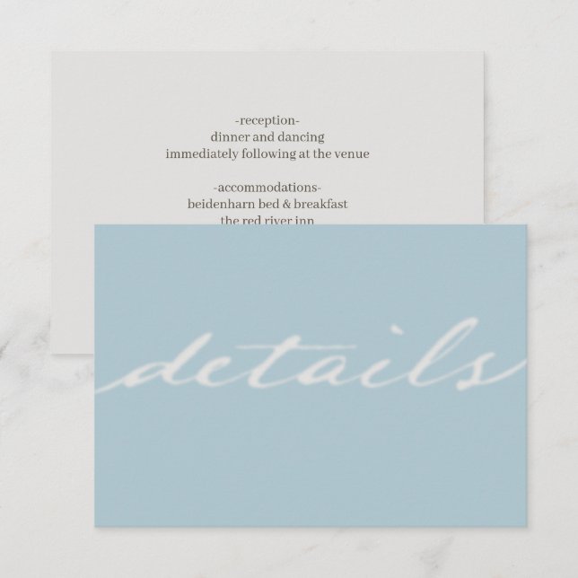 in God's love Wedding Enclosure Card (Front/Back)