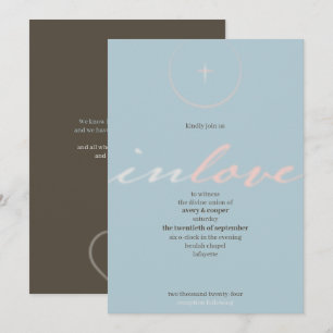 in God's love Wedding Invitation
