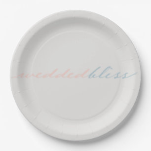 in God's love Wedding Paper Plate