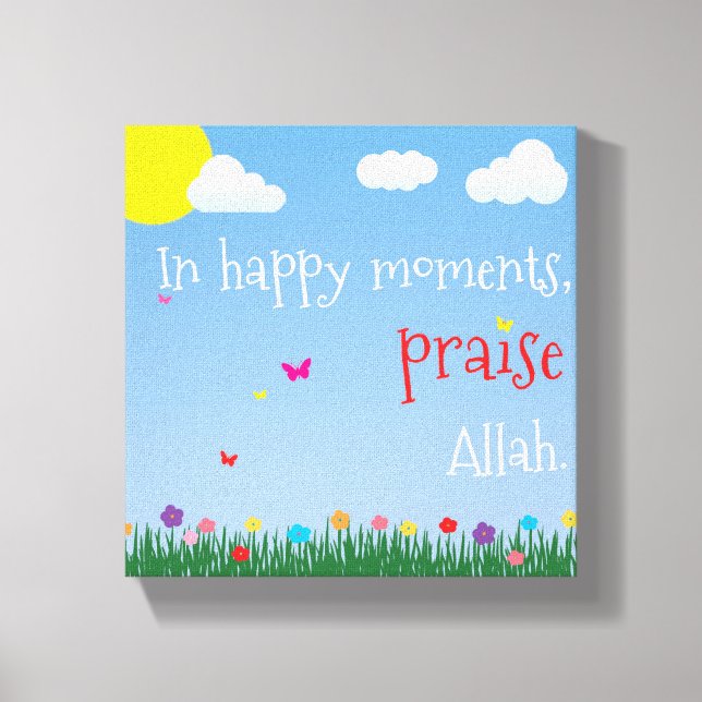 In Happy Moments Canvas Print (Front)