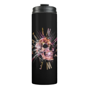IN HELL WE TRUST SKULL THERMAL TUMBLER