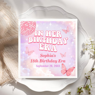 In Her Birthday Era Birthday Party Napkin