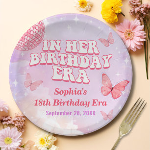 In Her Birthday Era Birthday Party Paper Plate