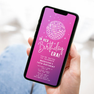 In Her Birthday Era, Era Party, Eras Party Invitation