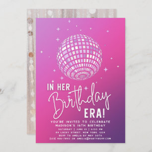 In Her Birthday Era, Era Party, Eras Party Photo Invitation