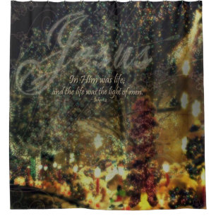 In Him Was Life Shower Curtain