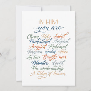 In Him you are card