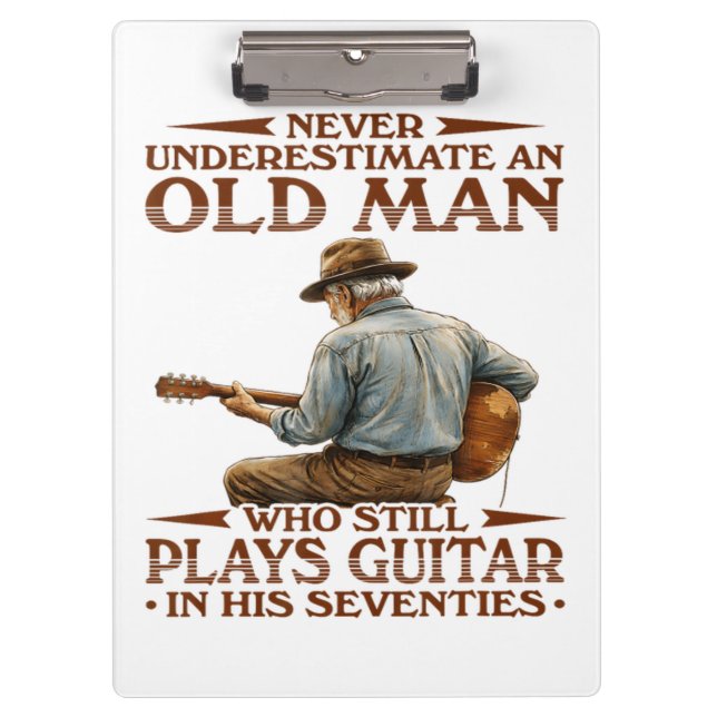 In His 70s Kids Clipboard (Front)