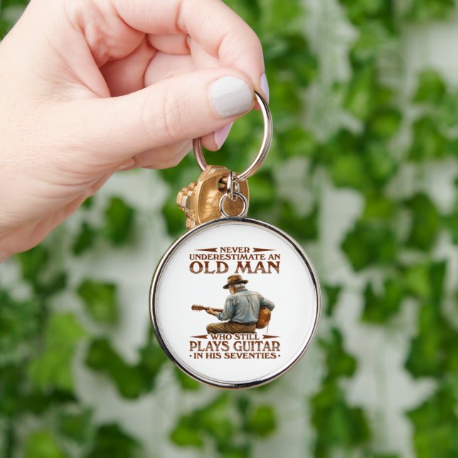 In His 70s Kids Key Ring (Hand)