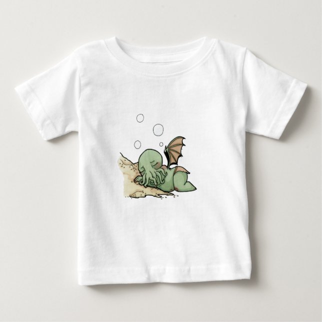 In his house at R'lyeh dead Cthulhu waits dreaming Baby T-Shirt (Front)