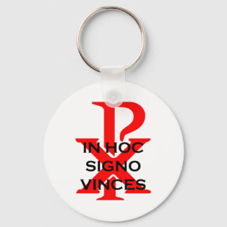 In Hoc Signo Vinces Key Ring