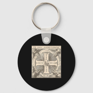 In Hoc Signo Vinces Lamb Of God In This Sign Conqu Key Ring