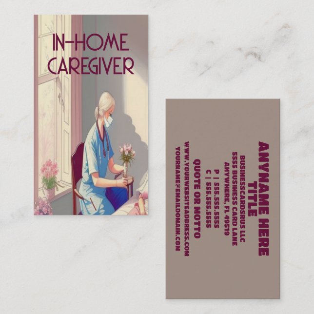 In-Home Caregiver Business Card (Front/Back)