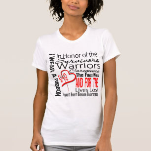 In Honour Collage Tribute Heart Disease T-Shirt
