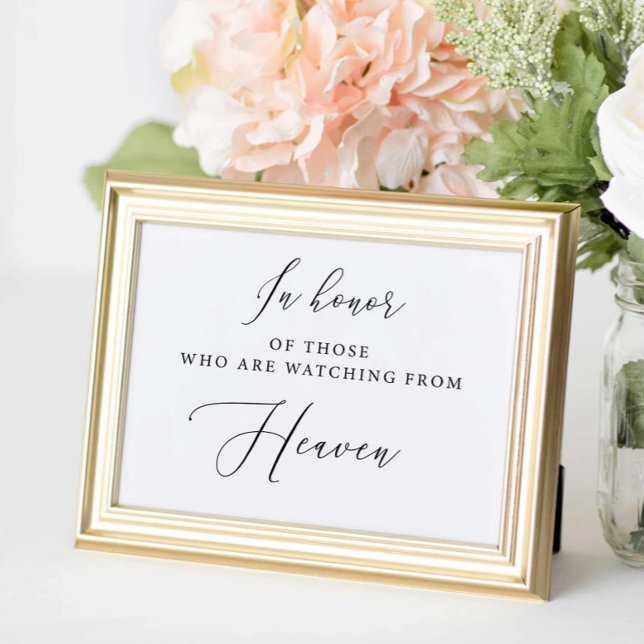 In Honour of Those Who Are Watching From Heaven Poster (Creator Uploaded)