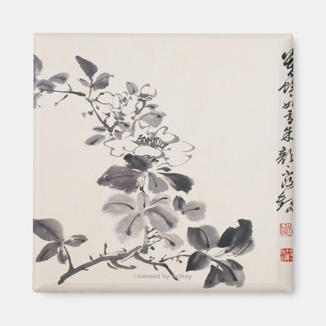 In Imitation of Xu Weiï¿½s Flowers No.5 Magnet (Front)