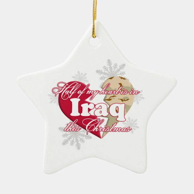 In Iraq this Christmas Star Ornament (Front)