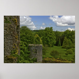 In Ireland, at Blarney Castle a stone tower in Poster