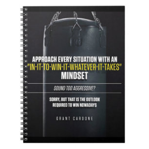 In It To Win It Mindset - Workout Motivational Spiral Notebook