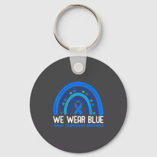 In January Blue Wear Human Trafficking Awareness R Key Ring