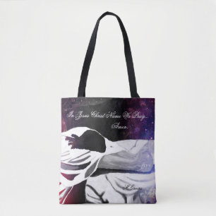 In Jesus Christ Name We Pray, Amen Tote Bag