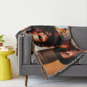 In Jesus Loving Arms Art Throw Blanket