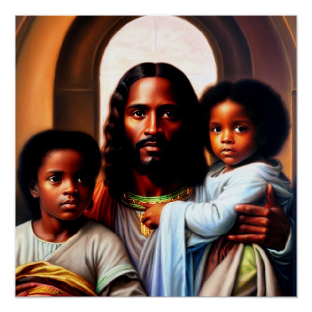 In Jesus Loving Arms Glossy Poster (Front)