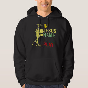 In Jesus Name I Play Vintage Drum T-ShirtVintage R Hoodie