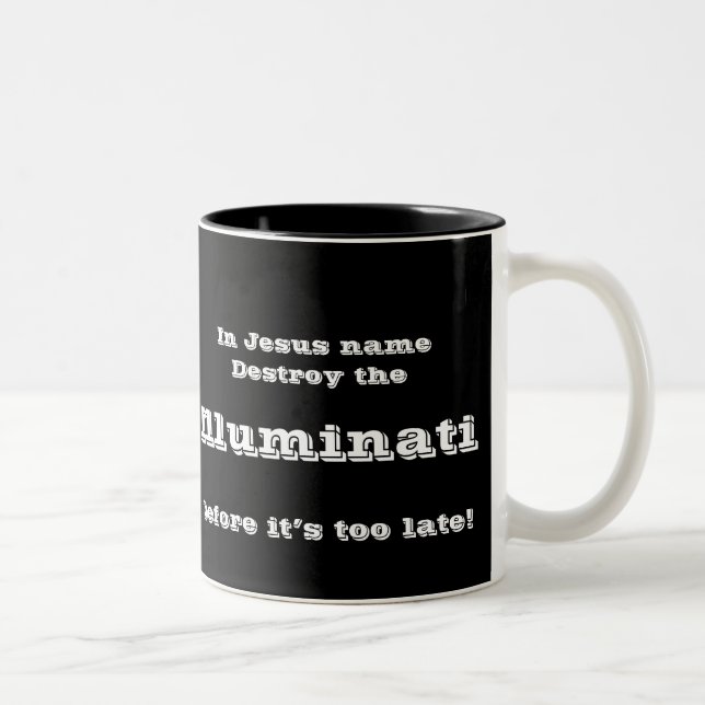 In Jesus name Two-Tone Coffee Mug (Right)