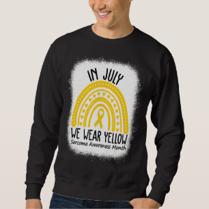 In July We Wear Yellow Ribbon Cool Sarcoma Awarene Sweatshirt