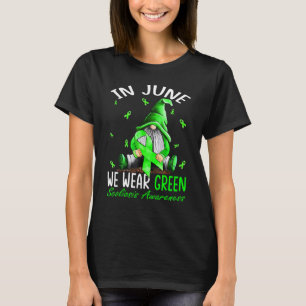 In June We Wear Green For Scoliosis Awareness Gnom T-Shirt