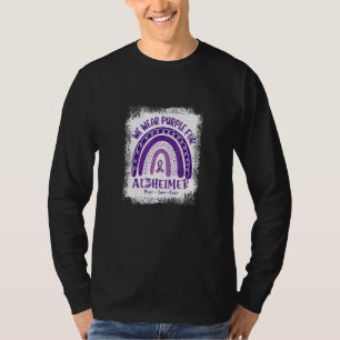 In June We Wear Purple Alzheimers Awareness Rainbo T-Shirt