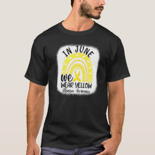 In June We Wear Yellow Ribbon Albinism Awareness R T-Shirt
