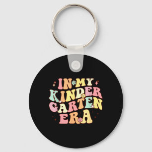 in Kindergarten Era Retro Back to School Teacher Key Ring
