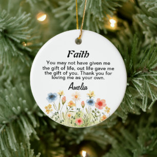 In-law Ornament, Wedding Gift,married 2025,parents Ceramic Tree Decoration