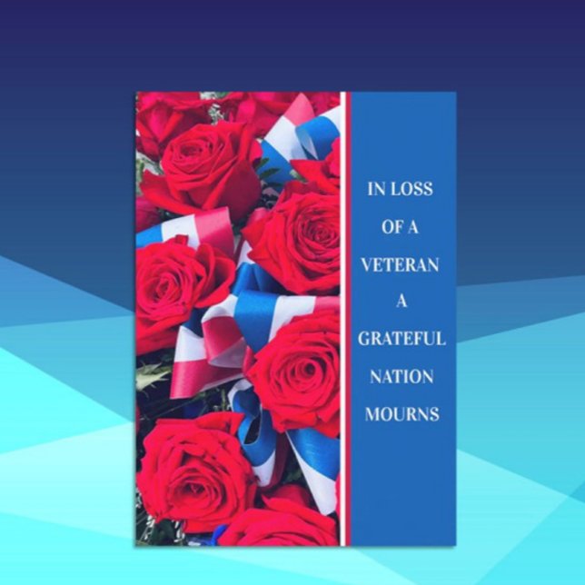 In Loss of a Veteran Sympathy Card (Creator Uploaded)