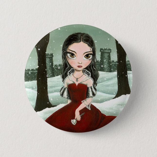 In love 6 cm round badge (Front)