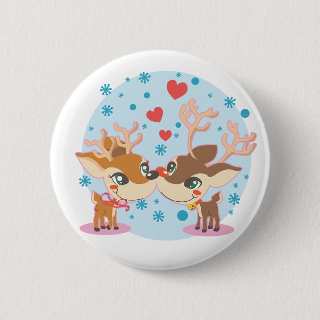 in Love 6 Cm Round Badge (Front)