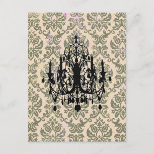 In Love Chandelier ~ Postcard / Invitation