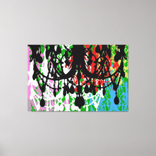 In Love Chandelier XLARGE 60X40 (More Options) - Canvas Print