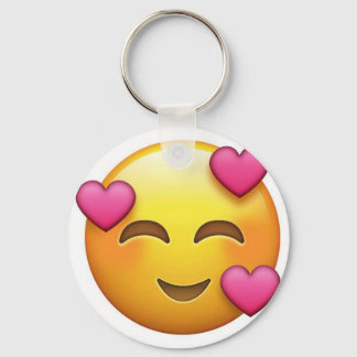 In love emoji key ring