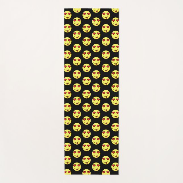 In love emoji yoga mat (Front)
