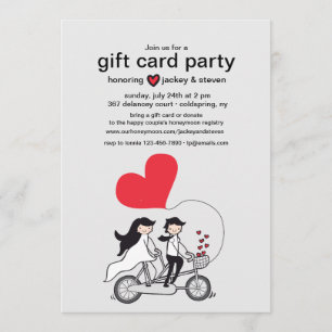 In Love Gift Card Party Invitation